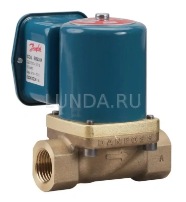 Клапан соленоидный EV225B с сервоприводом, для пара, с катушкой, Danfoss В Сыктывкаре