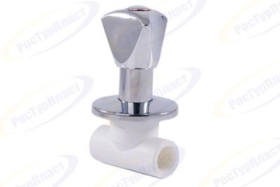 Вентиль PPR с хромированной удлиненной ручкой LUX, RTP (РосТурПласт) В Сыктывкаре