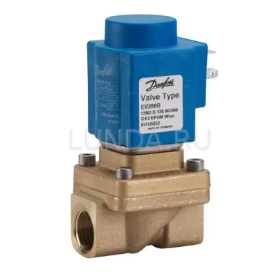 Клапан соленоидный EV250B с принудительным подъемом, с катушкой, Danfoss В Сыктывкаре